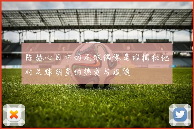 陈赫心目中的足球偶像是谁揭秘他对足球明星的热爱与追随
